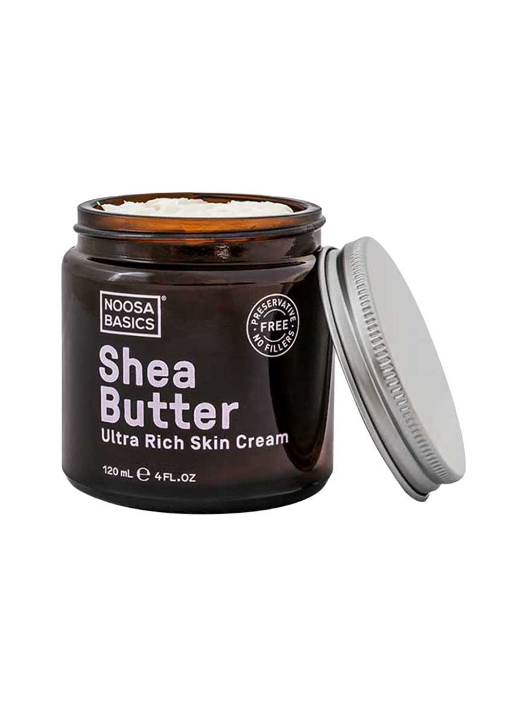 Noosa Basics Ultra Rich Skin Cream Shea Butter 120ml on white background