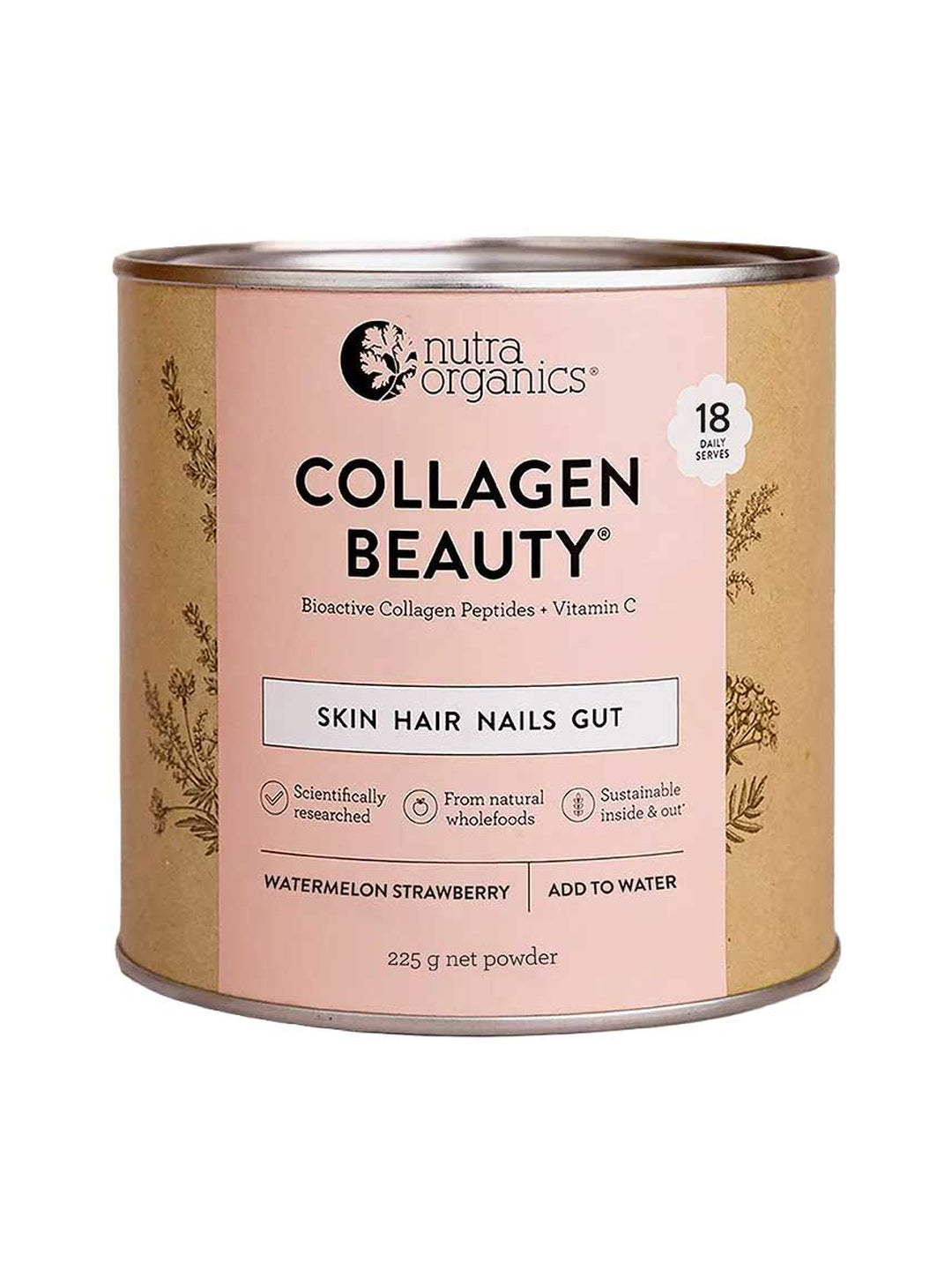 Nutra Naturals Collagen Beauty Watermelon Strawberry 225g