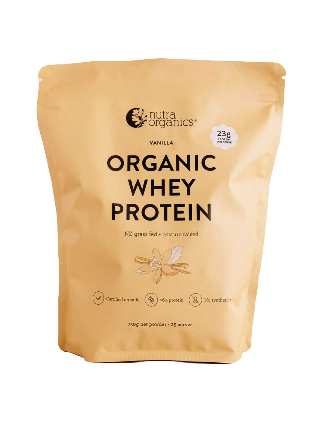 Nutra Naturals Organic Whey Protein Vanilla 750g