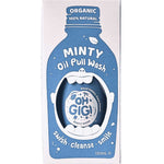 Box of Minty Oil Pull Wash by Oh Gigii on a white background