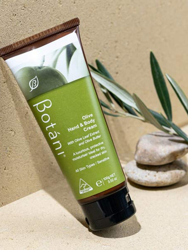 Botani Olive Hand & Body Cream 100g — hand and body cream with olive branches