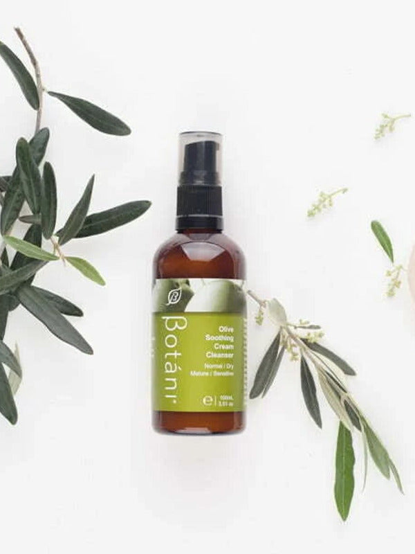 Botani Olive Soothing Cream Cleanser 100ml — cream cleanser with olive branches