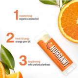 Ingredients and product information for Hurraw! Organic Lip Balm - Orange 4.8g