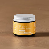 Original Tallow Balm jar in warm natural light – Thrive Tallow Original Tallow Balm Scented 70ml