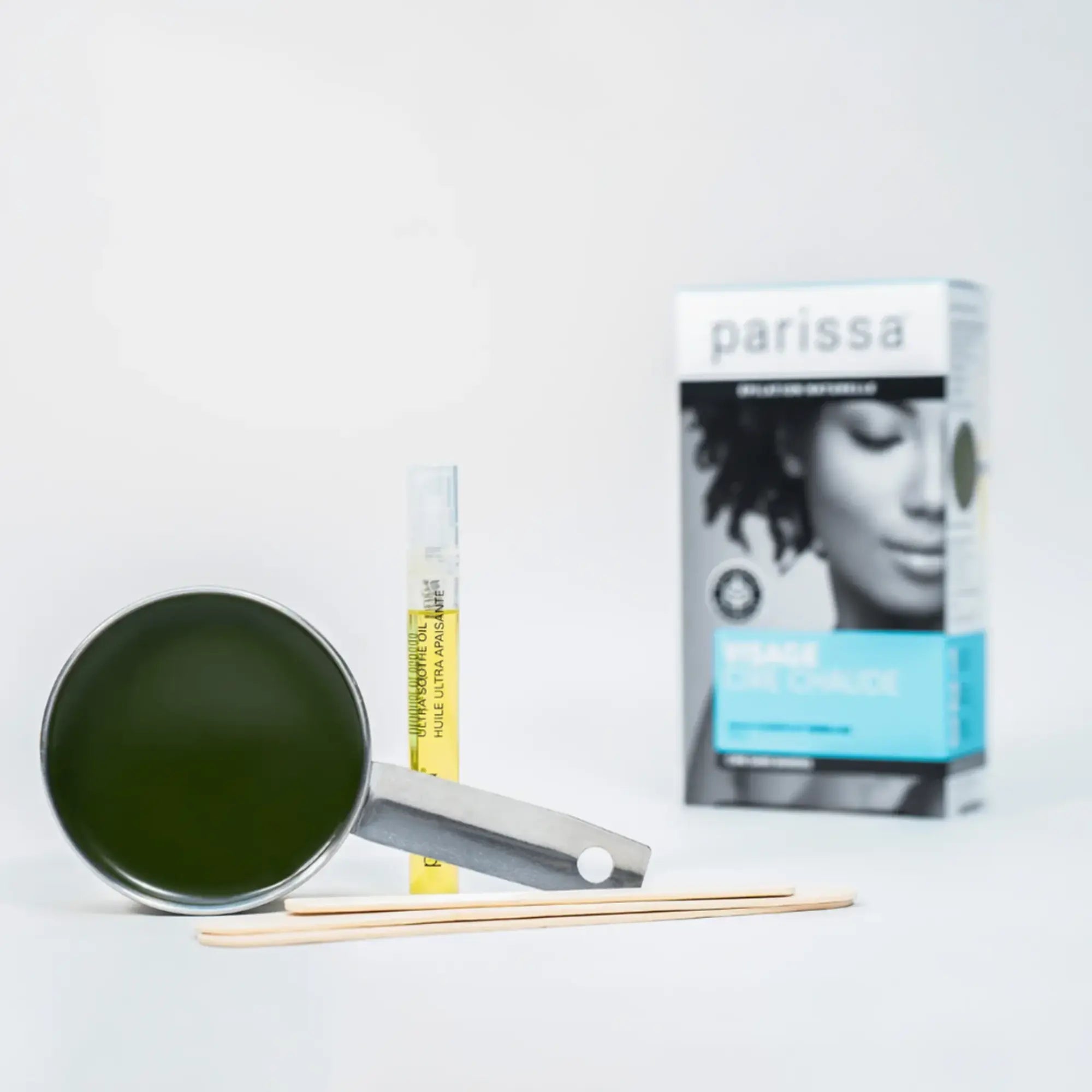 Parissa Face and Lip Hot Wax kit contents