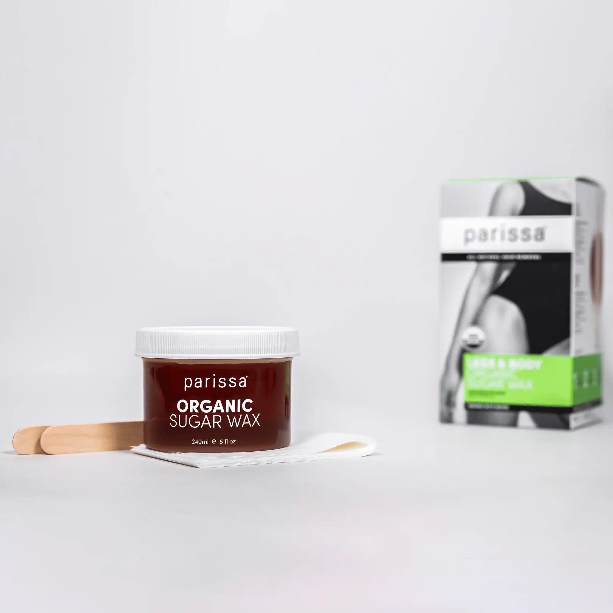 Parissa Organic Sugar Wax kit contents