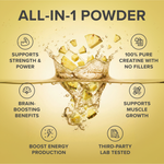 All in one powder panel for Tropeaka Creatine Monohydrate Pineapple