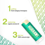 Ingredients and product information for Hurraw! Pitta Lip Balm Coconut Mint & Lemongrass 4.8g