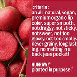 Product standards and certifications for Hurraw! Rouge à Lèvres Plantcolor No 1 4.8g