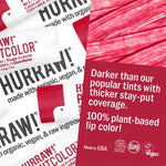 Product and flavour details for Hurraw! Rouge à Lèvres Plantcolor No 1 4.8g