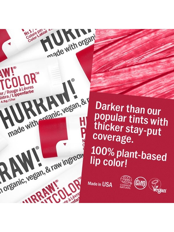 Product and flavour details for Hurraw! Rouge à Lèvres Plantcolor No 1 4.8g