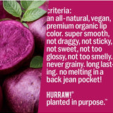 Product standards and certifications for Hurraw! Rouge à Lèvres Plantcolour No 2 4.8g