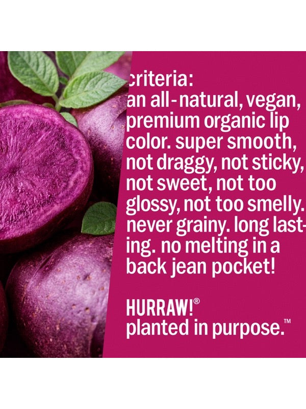Product standards and certifications for Hurraw! Rouge à Lèvres Plantcolour No 2 4.8g