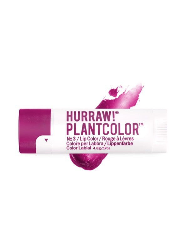 Overhead view of Hurraw! Rouge à Lèvres Plantcolor No 3 4.8g