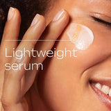 Lightweight texture of Weleda Pore Refining Vitamin C Serum Booster Drops applied to the cheek