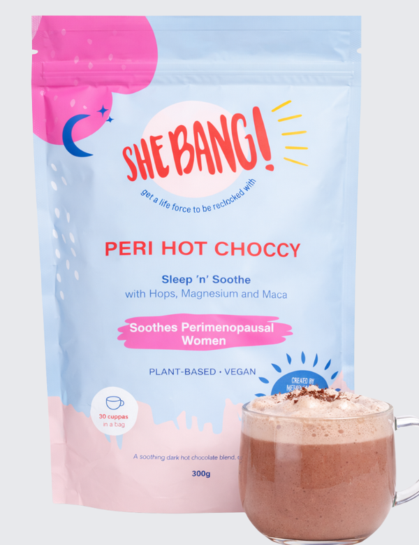 She BANG! Peri Hot Choccy 300g with prepared hot chocolate