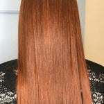 Radico Organic Hair Colour – Copper Brown long straight result, SKU R-CBOHC