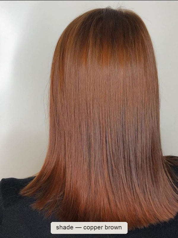 Radico Organic Hair Colour – Copper Brown bob result, SKU R-CBOHC