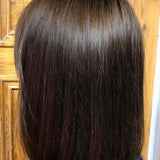 Radico Organic Hair Colour – Dark Brown straight hair result, SKU R-DBOHC