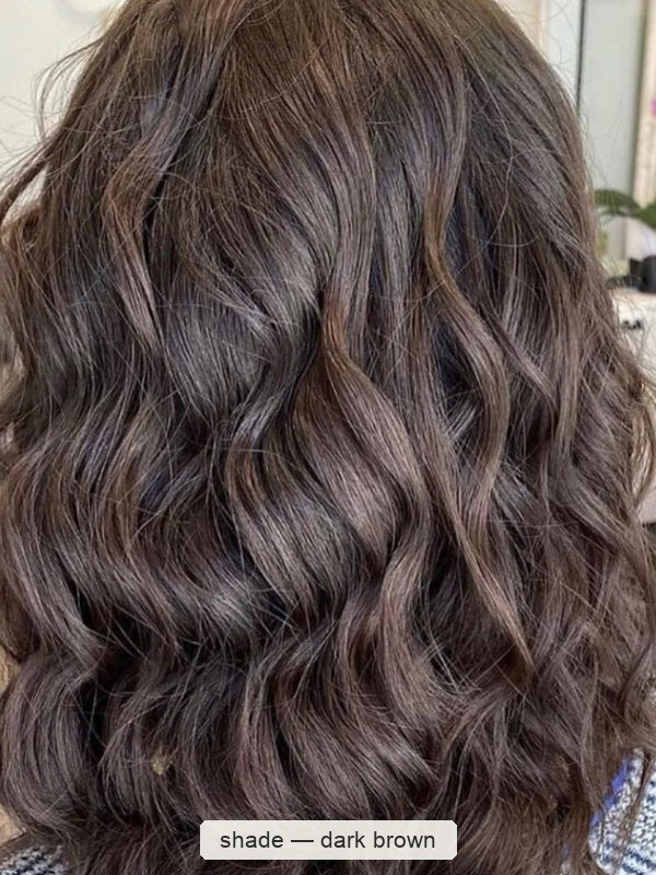 Radico Organic Hair Colour – Dark Brown salon curl result, SKU R-DBOHC