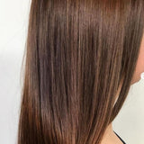 Radico Organic Hair Colour – Light Brown straight hair result, SKU R-LBOHC