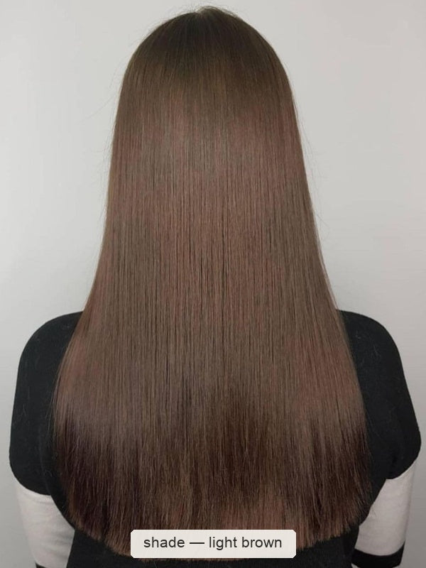 Radico Organic Hair Colour – Light Brown long rear-view result, SKU R-LBOHC