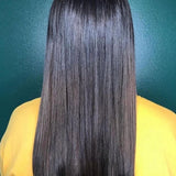 Radico Organic Hair Colour – Soft Black long straight result, SKU R-SBOHC