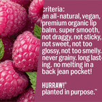 Product standards and certifications for Hurraw! Organic Lip Balm - Raspberry 4.8g