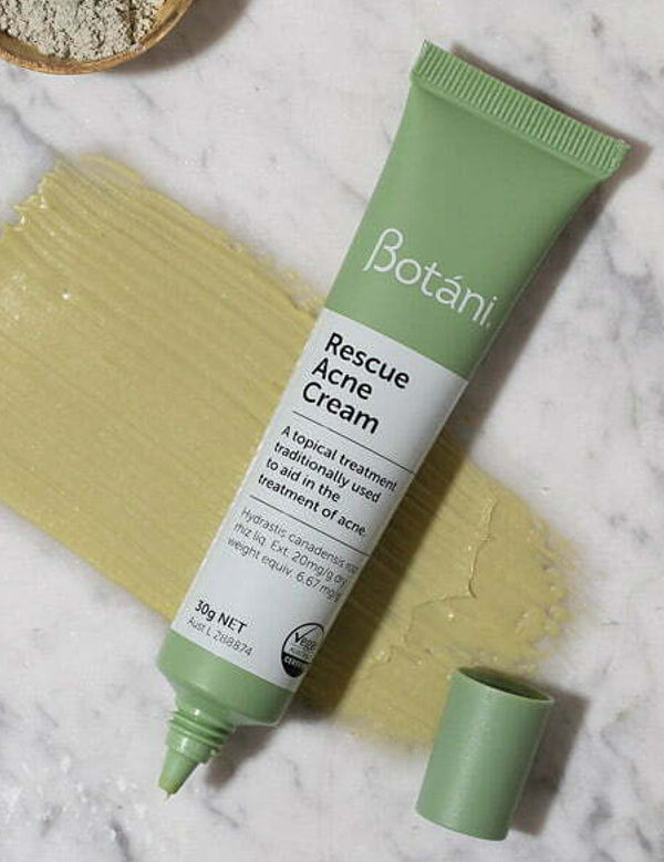 Botani Rescue Acne Cream 30g — rescue acne cream with texture