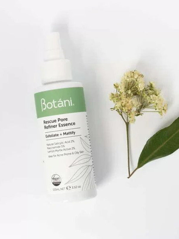 Botani Rescue Pore Refiner Essence 100ml — pore refiner essence with botanical flower