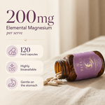 Ritua Magnesium Glycinate capsules in a bedroom lifestyle setting