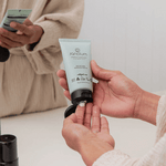 Sanctum Moisture Concentrate dispensed into a hand