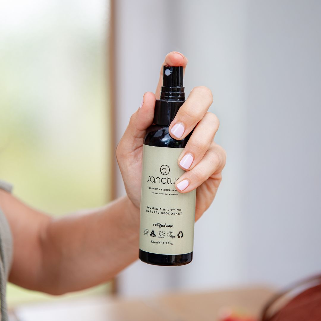 Sanctum Women's Deodorant Spray held for use
