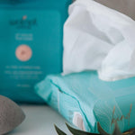 Wotnot Sensitive Skin Face Wipes styled with a wipe ready to use