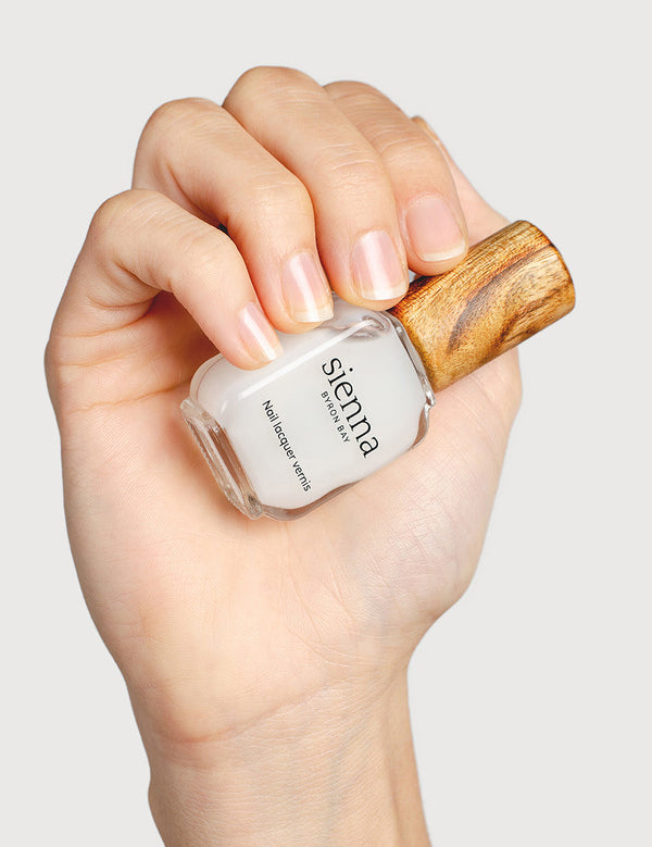 Sienna Byron Bay Nail Strengthener shown on fair skin tone