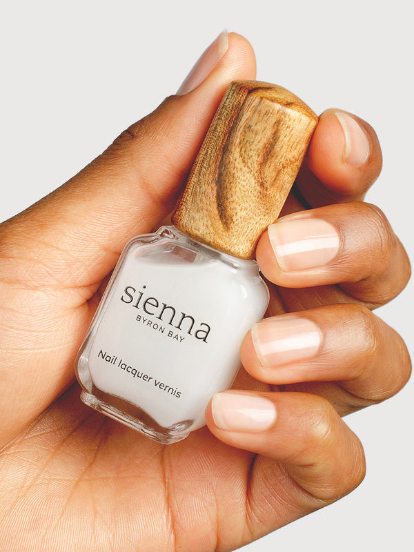 Sienna Byron Bay Nail Strengthener shown on medium skin tone