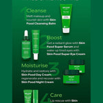 Weleda Skin Food four step daily face care routine featuring Super Serum