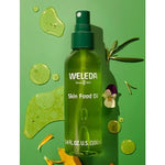 Weleda Skin Food Ultra-Light Dry Oil with oil texture and botanicals