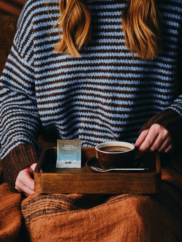 Sodii Everyday Hydration Salts Salty Chocolate warm chocolate hydration ritual
