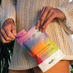 Sodii Everyday Hydration Salts Mixed Flavour sample pack held outdoors