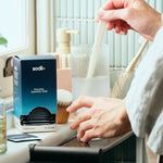 Sodii Everyday Hydration Salts Unflavoured being prepared in a bright kitchen
