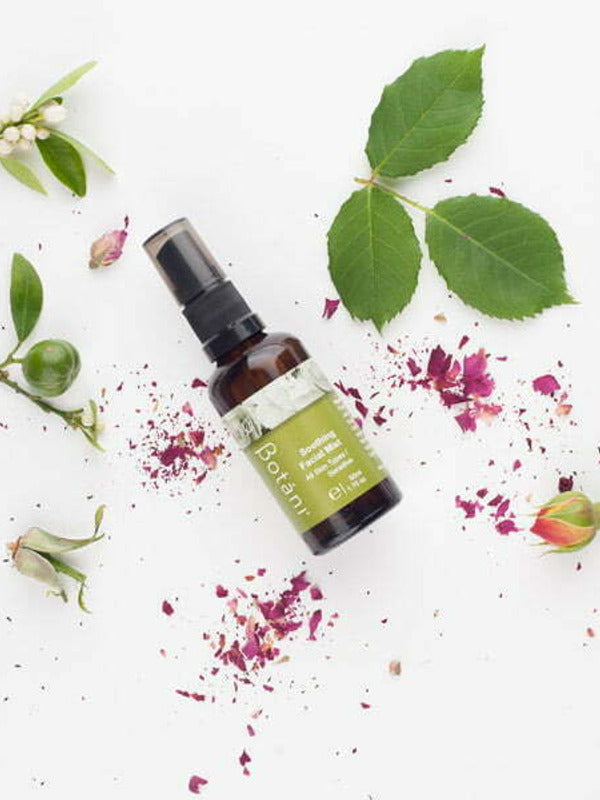 Botani Soothing Facial Mist 50ml — soothing facial mist botanical flat lay