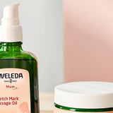 Weleda Stretch Mark Massage Oil with Stretch Mark Body Butter.