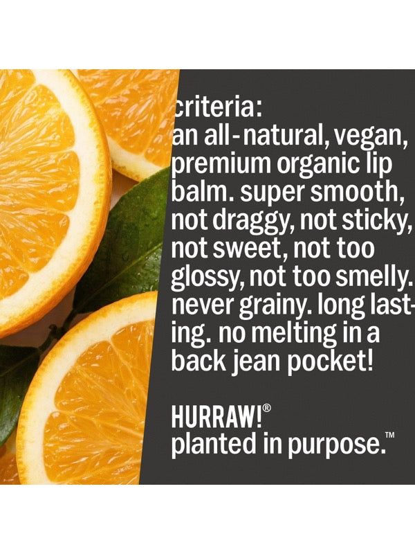 Product standards and certifications for Hurraw! Sun Lip Balm SPF15 4.8g