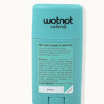 Wotnot Natural Zinc Sunscreen Stick SPF 50 being applied to an arm