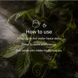 How to steep and serve SuperFeast Gynostemma Tea
