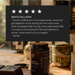 Mason's Mushrooms jar with customer testimonial
