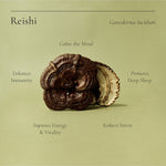 Whole Reishi mushroom with traditional wellness benefits