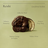 Whole Reishi mushroom with traditional wellness benefits