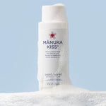 Sven's Island Manuka Kiss Gentle Barrier Body Wash styled with cleansing bubbles